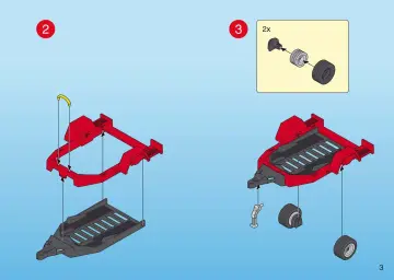 Notices de montage Playmobil 4442-A - Voiture de sport avec kart (3)