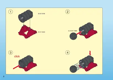 Bauanleitungen Playmobil 4443-A - Piraten-Schatzinsel zum Mitnehmen (4)