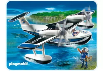 Playmobil 4445-A - Policiers et hydravion