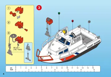 Notices de montage Playmobil 4448-A - Gardes-côte et bateau (4)