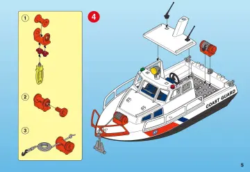 Bauanleitungen Playmobil 4448-A - Küstenwachboot (5)