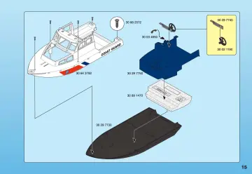 Notices de montage Playmobil 4448-A - Gardes-côte et bateau (15)