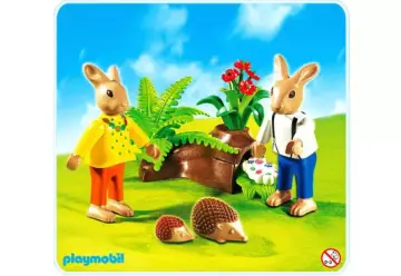 Playmobil 4454-A - Parents Lapin et hérissons