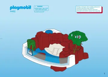 Bauanleitungen Playmobil 4462-A - Pinguinbecken mit Nisthöhle (1)