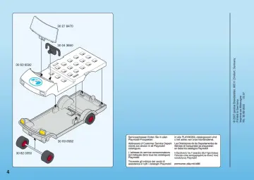 Notices de montage Playmobil 4464-A - Véhicule de transport avec phoque (4)