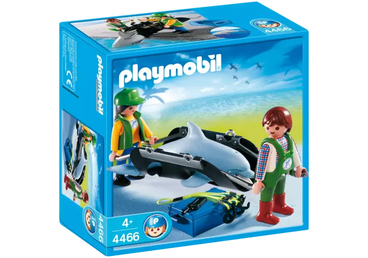 Playmobil 4466-A - Civière avec dauphin - BOX