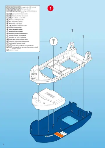 Notices de montage Playmobil 4469-A - Bateau d’exploration à fond de verre (2)