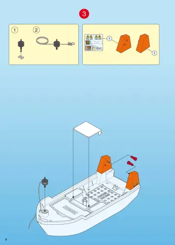 Notices de montage Playmobil 4469-A - Bateau d’exploration à fond de verre (4)