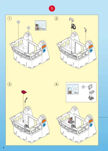 Notices de montage Playmobil 4469-A - Bateau d’exploration à fond de verre (6)