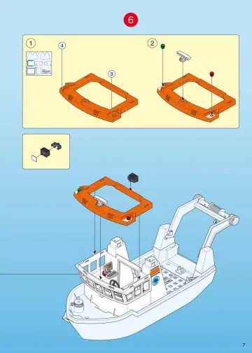 Notices de montage Playmobil 4469-A - Bateau d’exploration à fond de verre (7)