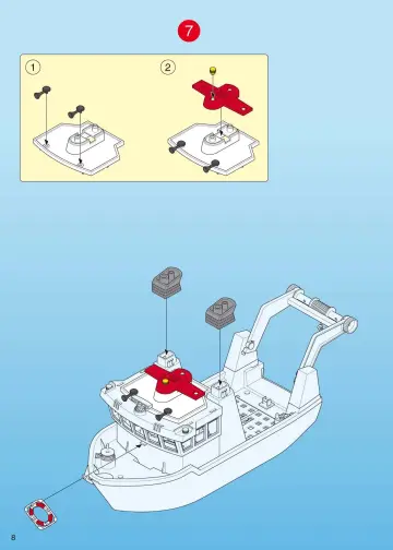 Notices de montage Playmobil 4469-A - Bateau d’exploration à fond de verre (8)