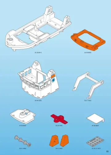Notices de montage Playmobil 4469-A - Bateau d’exploration à fond de verre (11)