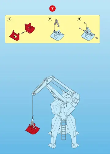 Bauanleitungen Playmobil 4470-A - Hafenkran (8)