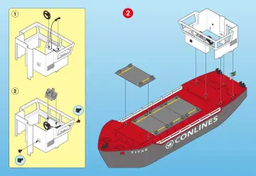 Bauanleitungen Playmobil 4472-A - Großes Frachtschiff (3)