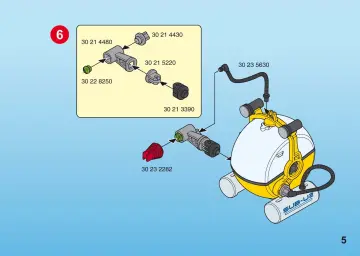 Notices de montage Playmobil 4478-A - Explorateur avec cloche de plongée (5)