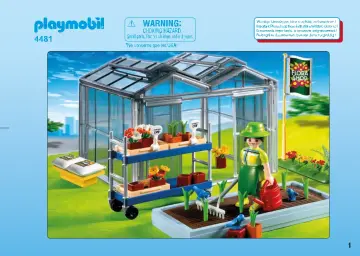 Notices de montage Playmobil 4481-A - Horticultrice / serre (1)