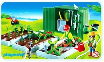 Playmobil 4482-A - Horticulteurs / plantations / abri de jardin