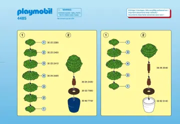 Notices de montage Playmobil 4485-A - Jardinier / taille-haie (1)