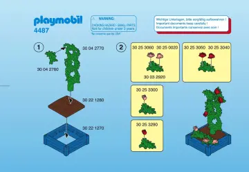 Bauanleitungen Playmobil 4487-A - Rosengärtner (1)