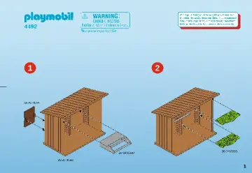 Bauanleitungen Playmobil 4492-A - Hühnerhäuschen (1)