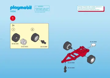 Bauanleitungen Playmobil 4494-A - Kuhweide mit Tränke (1)