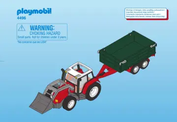 Notices de montage Playmobil 4496-A - Grand tracteur avec remorque (1)