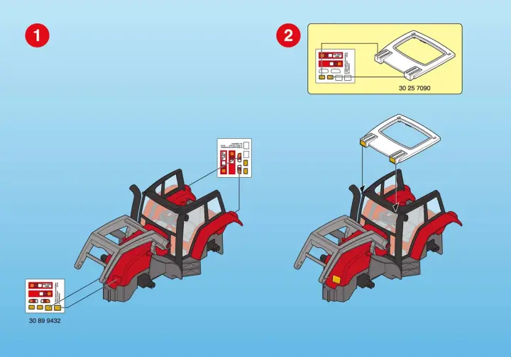 Notices de montage Playmobil 4496-A - Grand tracteur avec remorque (2)
