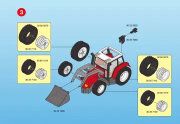 Bauanleitungen Playmobil 4496-A - Großer Traktor mit Anhänger (3)