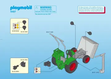 Bauanleitungen Playmobil 4497-A - Ladetraktor mit Mähbalken (1)