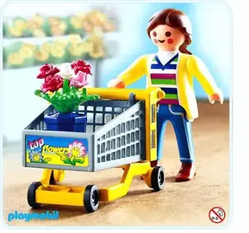 Playmobil 4638-A - Cliente / chariot / fleurs