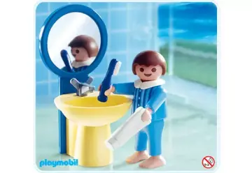 Playmobil 4661-A - Junge am Waschbecken