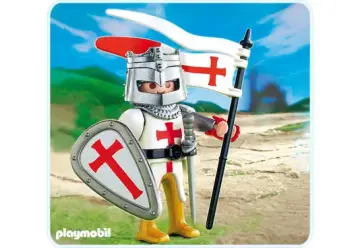 Playmobil chevalier avec hache et bouclier
