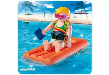 Playmobil 4681-A - Touriste avec matelas pneumatique