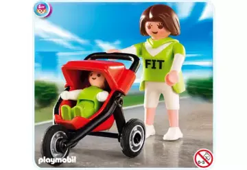 Playmobil 4697-A - Mama mit Baby-Jogger