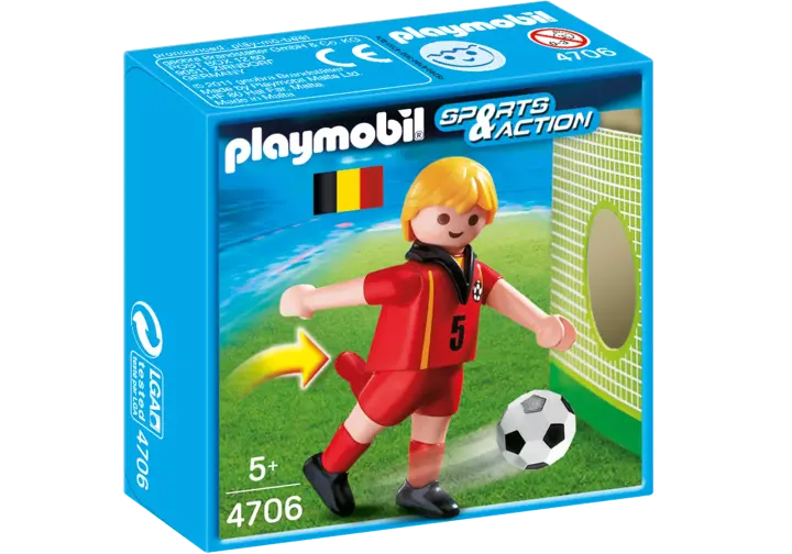 Playmobil 4706-A - Fußballspieler Belgien - BOX