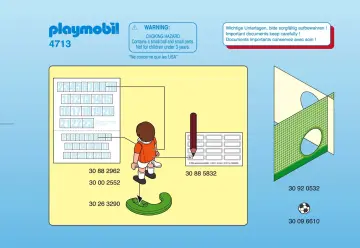 Bauanleitungen Playmobil 4713-A - Fußballspieler Niederlande (1)