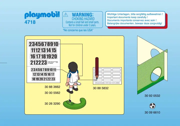 Notices de montage Playmobil 4718-A - Joueur grec (1)