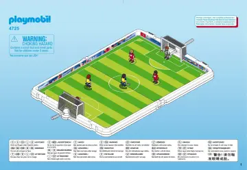 Bauanleitungen Playmobil 4725-A - Große Fußball-Arena im Klappkoffer (1)