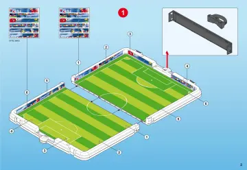 Bauanleitungen Playmobil 4725-A - Große Fußball-Arena im Klappkoffer (2)