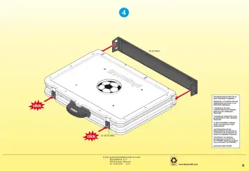 Bauanleitungen Playmobil 4725-A - Große Fußball-Arena im Klappkoffer (8)