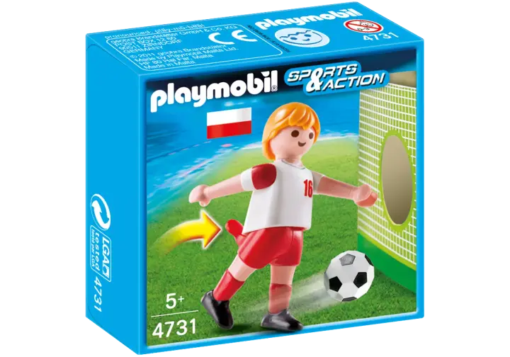 Playmobil 4731-A - Fußballspieler Polen - BOX