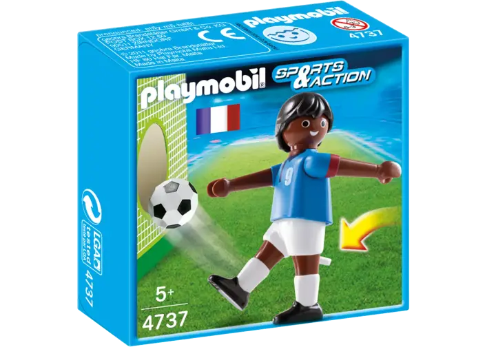 Playmobil 4737-A - Fußballspieler Frankreich dunkelhäutig - BOX