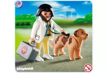 Playmobil 4750-A - Tierärztin mit Hund