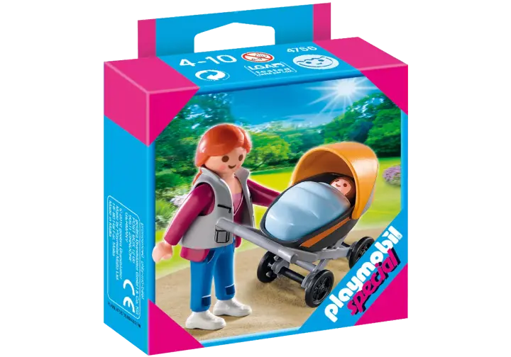 Playmobil 4756-A - Mama mit Kinderwagen - BOX