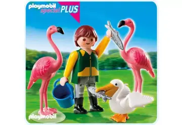 Playmobil 4758-A - Tierpfleger mit exotischen Vögeln