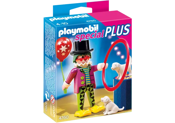 Playmobil 4760-A - Clown mit Hundedressur - BOX