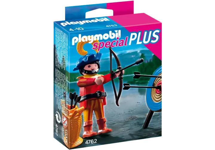 Playmobil 4762-A - Bogenschütze mit Zielscheibe - BOX