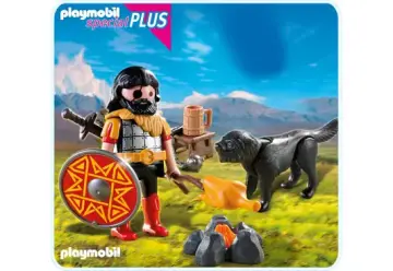 Playmobil 4769-A - Barbar mit Hund am Lagerfeuer