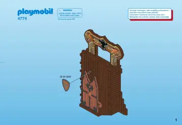 Bauanleitungen Playmobil 4774-A - Mitnehm-Barbarenfeste (1)