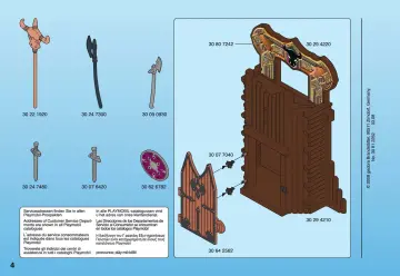 Notices de montage Playmobil 4774-A - Citadelle des barbares transportable (4)